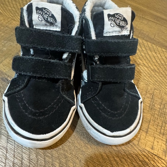 Vans Black and Gray Toddler Dinosaur High-Top Sneakers - Picture 7 of 8
